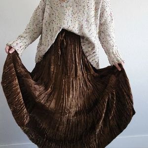 Velvet chocolate gypsy skirt